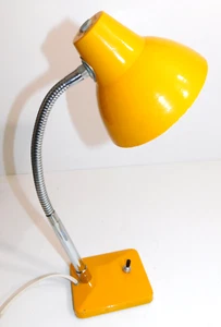 Vintage MCM Art Specialty Company Designlicht verstellbar GELB Schwanenhals Schreibtisch - Bild 1 von 11