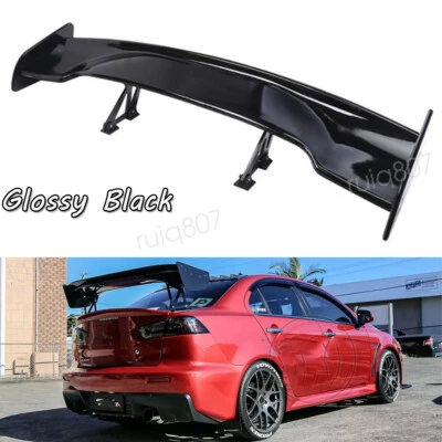 For Mitsubishi Lancer Sedan 07-17 Gloss 46" GT Rear Trunk Spoiler Racing Wing — 第 1/4 张图片