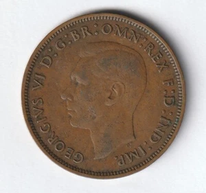 UK, Great Britain, England One 1 Penny, 1948 - Picture 1 of 2