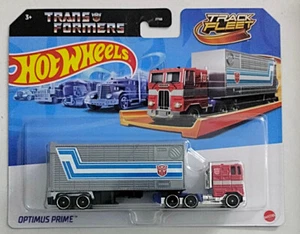 Hot Wheels 2024 Track Fleet Transformers Optimus Prime Truck FREE PROTECTOR - Picture 1 of 7