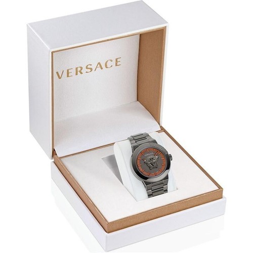Orologio VERSACE Medusa Infinite Bracciale Uomo 47mm Nuovo Con Scatola £1400 Originale