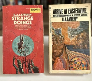 R.A. Lafferty Vintage Sci-Fi PBs (Arrive At Easterwine/Strange Doings) 1st Print - Picture 1 of 12
