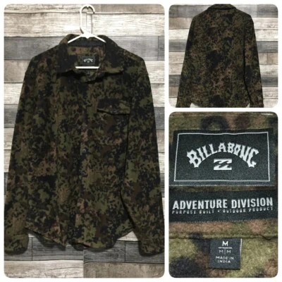 Camisa Billabong Adventure Division Camuflada Polar Abotonada Para Hombre’s M Verde (Leer) Foto 1 de 4