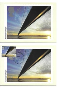 F1222 GREAT BRITAIN MAXIMUM CARDS COLLECTION, BRITISH ENGINEERING, HUMBER BRIDGE - Picture 1 of 1