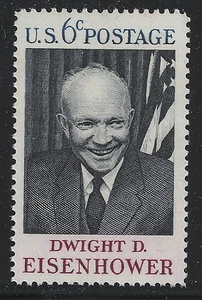 US Scott #1383, Single 1969 Eisenhower 6c FVF MNH - Picture 1 of 1