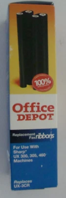SEALED OFFICE DEPOT SHARP REPLACEM UX-3CR FAX RIBBONS UX 300,305,460 MACHINES - Image 1 of 4