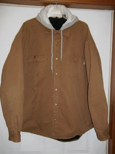 Wolverine Men's Utility Hooded Jacket Size XXL Brown Gray Hood Rugged Outdoors - Picture 1 of 11