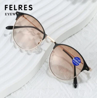 Gafas de sol redondas retro para lectura tintadas bifocales para hombres mujeres al aire libre nuevas Foto 1 de 4