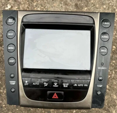 LEXUS GS MK3 2005-2011 SAT NAV NAVIGATION HEAD UNIT DISPLAY SCREEN 86111-30570 - Image 1 of 4