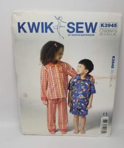 ¡SIN CORTAR! Pijama para niños patrón de costura de Kwik Sew, tallas XS - XL - Imagen 1 de 2