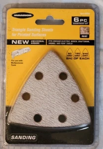 Dreieck Schleifblätter für lackierte Oberflächen Warrior 6-teiliges Set verschiedene Körnungen - Bild 1 von 2
