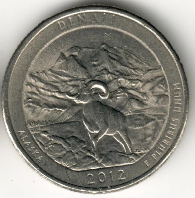 USA - 2012P - Washington ¼ Dollar - Denali - Low Mintage - #7664 - Image 1 of 2