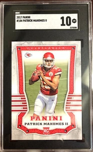 2017 Panini #104 PATRICK MAHOMES II Rookie RC KANSAS CITY CHIEFS SGC 10 Gem Mint - Picture 1 of 2