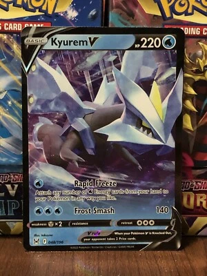 Pokémon TCG Kyurem V Sword & Shield - Lost Origin 048/196 Holo Ultra Rare - Image 1 of 2