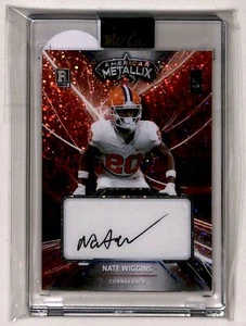 2024 Wild Card American Metallix Nate Wiggins RC Auto 6/7 Baltimore Ravens - Picture 1 of 2