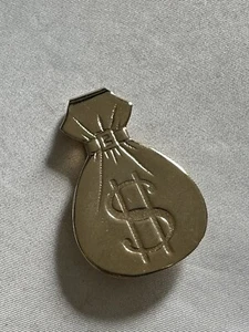 Mini moneybag emoji vintage gold plated money Clip A15 - Picture 1 of 3
