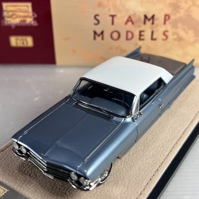 1/43 GLM Stamp 1962 Cadillac Coupe de Ville Newport Blue Metallic STM62601 - Image 1 of 3