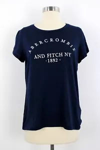Abercrombie & fitch Woman T Shirt Size Small Navy NWT - Picture 1 of 3