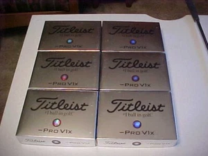 NEW 2024 6 DOZEN (72 GOLF BALLS) TITLEIST WHITE PRO V1X LEFT DASH GOLF BALLS V1 - Picture 1 of 6