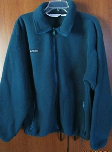 Columbia Mens Fleece Jacket Sz Large 100% Polyester Green Chest 52 Length 28 - Picture 1 of 5