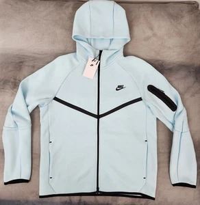 Nike Tech Full-Zip Windrunner Hoodie Glacier BLUE HV0949-474 Men's Size Medium - Picture 1 of 16