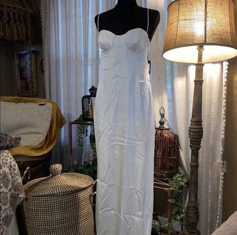 Vestido Largo Kiki de Montparnasse Bustier Elegante Blanco Vestido Sin Tirantes Nuevo con Etiquetas Foto 1 de 4