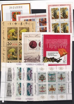 GERMANY, Lot of Mini sheets, MNH, 3 pages.(b) - Image 1 of 3