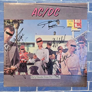 AC/DC | Signed Lp | 5 members | Dirty Deeds Done Dirt Cheap - Picture 1 of 2