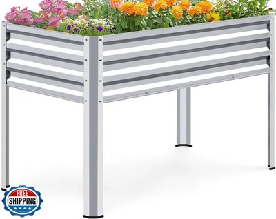 Cama de jardín elevada grande KING BIRD con patas galvanizada elevada P Foto 1 de 4