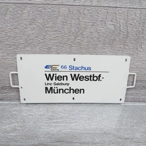 Zuglaufschild 66 Stachus Wien Westbf. München 14x6,5cm - #AR12855 - Picture 1 of 2