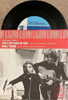 ABBA  RARE SWEDEN BJORN & BENNY PS SINGLE  - SHE'S MY KIND OF GIRL /  INGA THEME - Image 1 of 4
