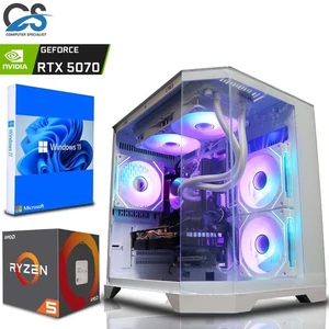 Gaming PC Ryzen 5 7600X RTX 5070 12GB 32GB DDR5 1TB NVMe SSD Win 11 WiFi - Picture 1 of 17