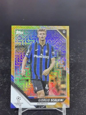 2021-22 Topps Chrome Giorgio Scalvini Rookie RC Gold Mojo 44/50 Atalanta Italy - Image 1 of 2