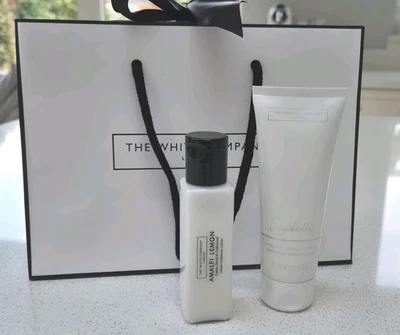 The White Company Seychelles Shimmer Balm & Amalfi Lemon Body Lotion NEW - Image 1 of 3