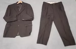 Ermenegildo Zegna Suit Mens 46R Soft Tobacco Brown Wool 2 Pc Jacket Pants 36x29 - Picture 1 of 14