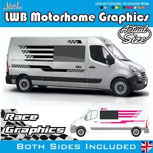 LWB Renault Master Sport L3 Wohnmobil Aufkleber Aufkleber Van Grafik 050 - Bild 1 von 5