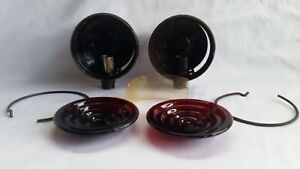 Set of Original 1920's Ford Model T Rear Electric Lights MFG by Brown VG+ 