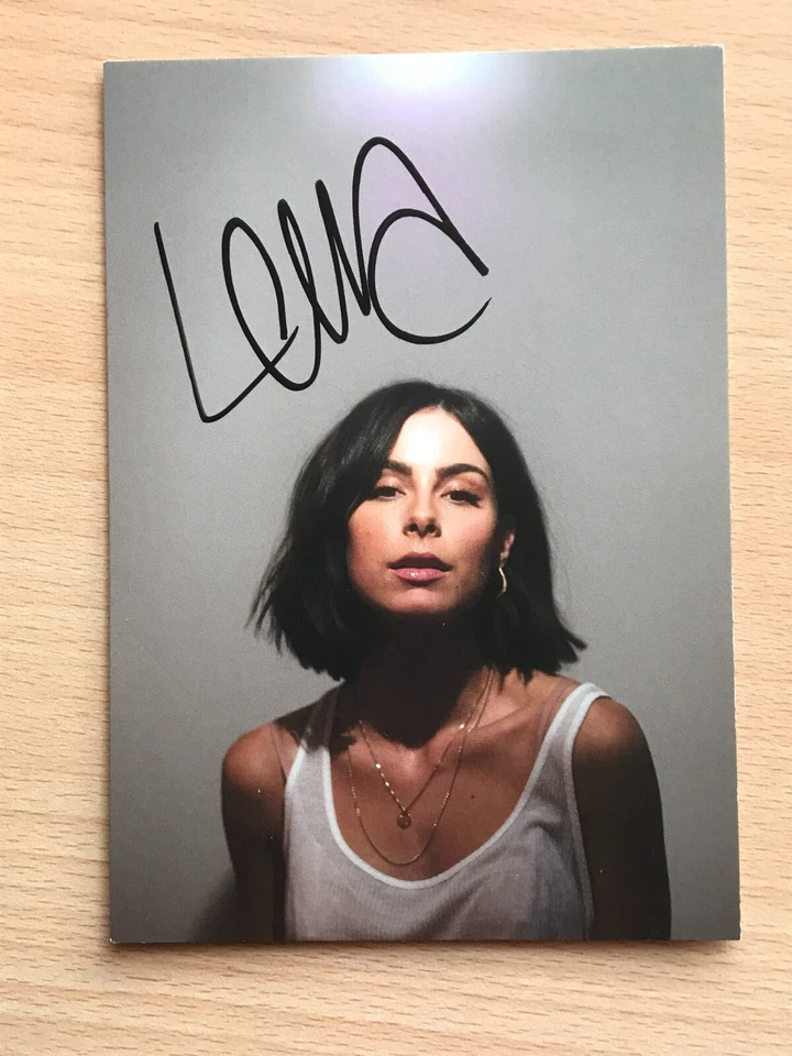 Lena Meyer Landrut Autogrammkarte orig signiert MUSIK TV #5813 - Bild 1 von 1