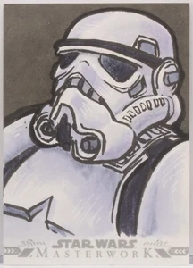 2022 Star Wars Masterwork Storm Trooper Sketch by Chad Thomas The Spectral Void - Picture 1 of 2