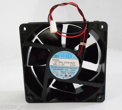 NMB 4715KL-07W-B30 fan 120*120*38mm 48V 0.21A 12CM 2pin Case Cooling Fan - Image 1 of 2