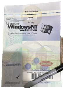 Microsoft NT Workstation Manual For Digital PC Only License Key Certificate 2 - Picture 1 of 3