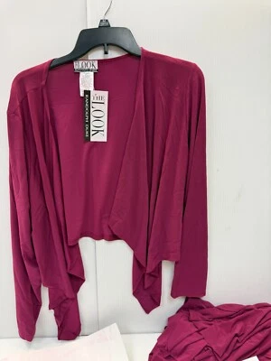 Corbata de vino/pareo The Look by Randolph Duke para mujer 4 piezas talla 1X -#4 Foto 1 de 4