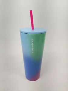 Nuevo Starbucks Verano 2023 Ombre Prisma Gradiente Acero Inoxidable Vaso Venti 24oz - Imagen 1 de 3