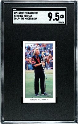 1994 DORMY COLLECTION GOLF MODERN ERA GREG NORMAN #22 SGC 9.5 POP 1, 3 HIGHER - Image 1 of 2