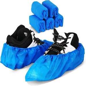 100-Pack 50 pair Disposable Shoe Covers, Waterproof, Non-Slip, Dust-Proof, Fits - Picture 1 of 6