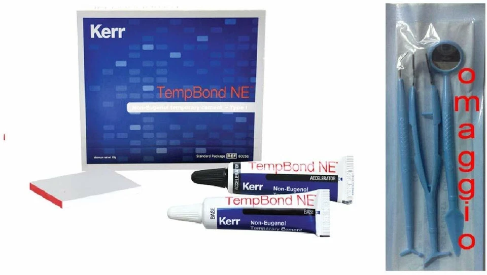 TEMP BOND NE & TEMPBOND NE Kerr cemento provvisorio SENZA EUGENOLO + omaggio - Imagen 1 de 1