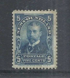 NEWFOUNDLAND SCOTT 85 MNG VF - 1899 5c BLUE DUKE OF YORK ISSUE (B) CV $42.50 - Picture 1 of 2