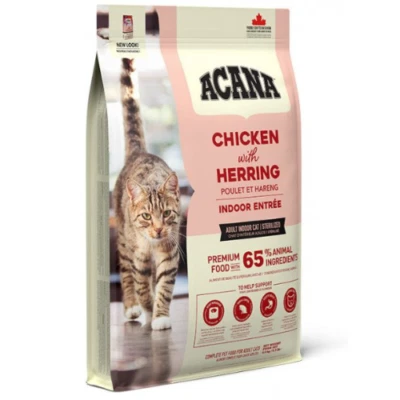 4,5 kg ACANA Indoor Entrée Trockenfutter mit Huhn und Hering adulte Katzen