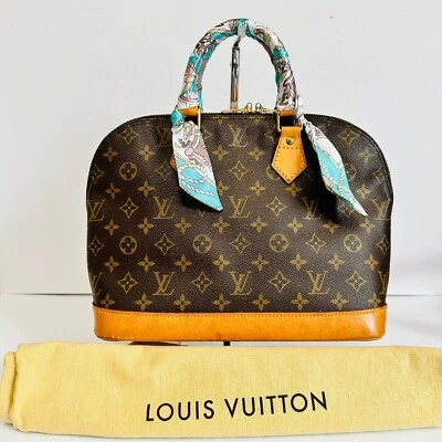 AUTÉNTICO BOLSO LOUIS VUITTON MONOGRAMA ALMA PM CON BOLSA PARA EL POLVO HECHO EN FRANCIA BA0955 Foto 1 de 4