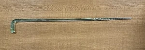 Antico bastone da passeggio vittoriano vetro soffiato a mano Aqua Swirl 29" parata di fine giornata - Foto 1 di 8